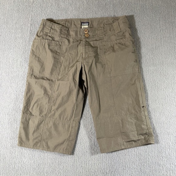 Patagonia Womens Convertible Shorts Super Cali‎ Beige Khaki Size 4 Outdoors - Picture 2 of 6